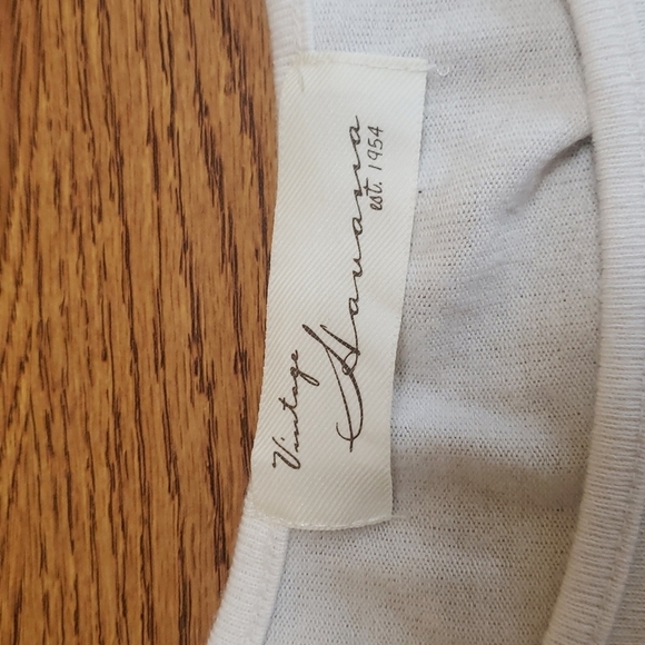 Havana vintage open back white and gray top M - Picture 2 of 5